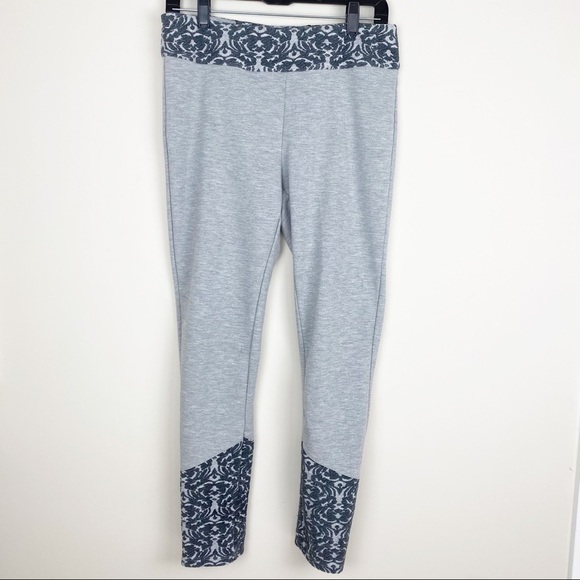 Anthropologie Pure + Good Jacquard Trimmed Leggings Size Medium - Picture 3 of 10